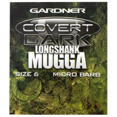 Крючки карповые Gardner Covert Dark Longshank Mugga Hooks