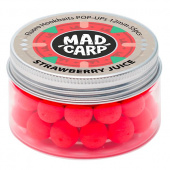 Бойлы плавающие Mad Carp Baits STRAWBERRY JUlCE Pop-Ups (Клубничный Сок)