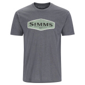 Футболка Simms Logo Frame T-Shirt TITANIUM HEATHER