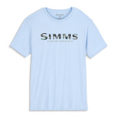 Футболка Simms Simms Shroud Fill Logo T-Shirt Sky Blue