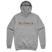 Толстовка Simms Logo Hoody GREY HEATHER