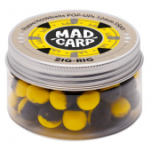 Бойлы плавающие Mad Carp ZIG-RIG Pop-Ups (Фруктовый Аромат)