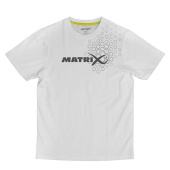 Белая футболка с принтом Matrix Hex Print T-Shirt White