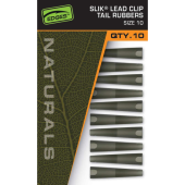 Конусы для безопасных клипс Fox EDGES™ Naturals Slik Lead Clip Tail Rubber - Size 10
