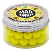 Бойлы плавающие Mad Carp Baits PINEAPPLE N-BUTYRIC Pop-Ups (Ананас)