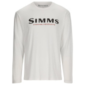 Футболка (лонглсив) Simms Logo LS Shirt, белый