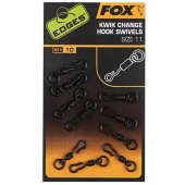 Быстросъёмы для крючков Fox Edges Kwik Change Hook Swivels