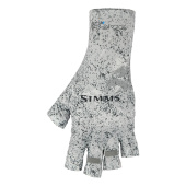 Перчатки Simms SolarFlex Half-Finger SunGlove Back Eddy White