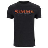 Футболка Simms Logo T-Shirt Dark Gunmetal Heather