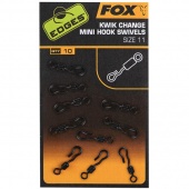Быстросъемные вертлюги для крючка Fox Edges Kwik Change Mini Hook Swivel x10