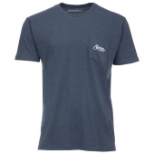 Футболка Simms Two Tone Pocket Tee NAVY HEATHER