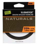 Тонущая плетеная леска FOX EDGES Submerge Naturals 600 м