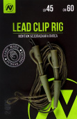 Монтаж карповый Безопасная клипса VN Tackle Lead clip rig 65lb 60см 2шт