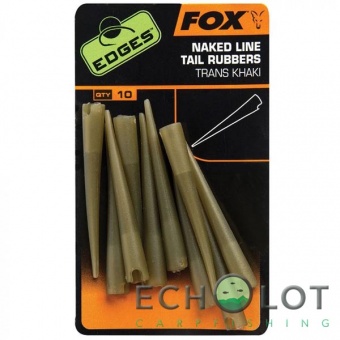 Cиликоновый  удлиненный конус для клипсы Fox Edges Power Grip Naked Line Tail Rubbers