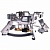Горелка газовая RidgeMonkey Quad Stove Pro Mini (Мини)