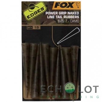 Камуфляжный усиленный конус Fox Edges Camo Power Grip Naked Tail Rubber (Размер 7)