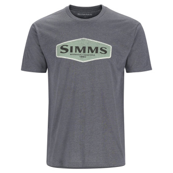 Футболка Simms Logo Frame T-Shirt TITANIUM HEATHER