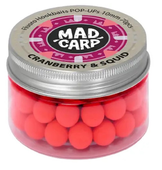 Бойлы плавающие Mad Carp Baits CRANBERRY SQUID (Клюква и Кальмар)