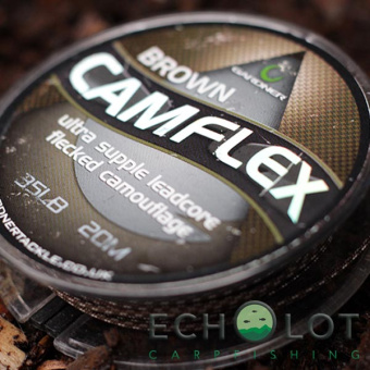 Ледкор Gardner Camflex Leadcore Camo Fleck Brown (Камуфляжный Коричневый) 20м 45lb