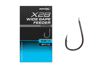 Фидерные крючки с бородкой Matrix X2B Wide Gape Feeder