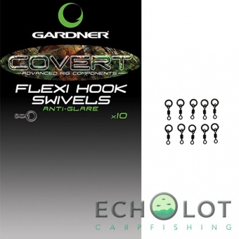 Микро вертлюги с кольцом Gardner Covert Flexi Hook Swivels
