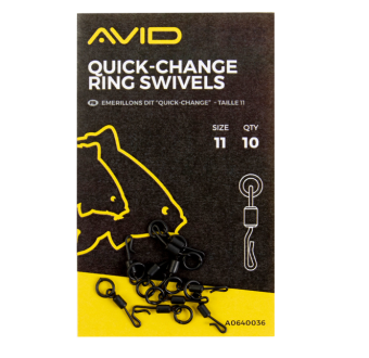 Быстросъемные вертлюги с кольцом Avid Carp Quick Change Ring Swivel