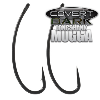 Крючки карповые Gardner Longshank Mugga Covert Dark