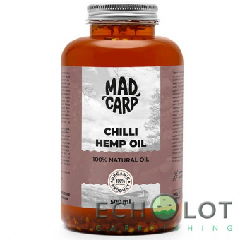 Натуральное масло Mad Carp Baits CHILLI HEMP OIL (Конопляное масло с Чили Перцем)