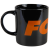FOX Collection - черно-оранжевая кружка 350мл FOX Collection - черно-оранжевая кружка 350мл