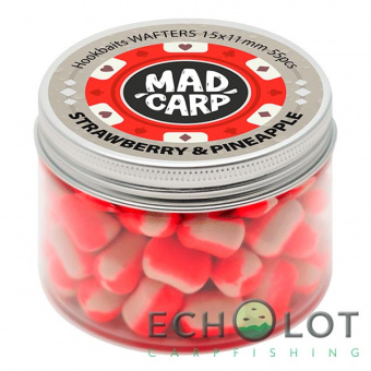 Вафтерсы Mad Carp Baits STRAWBERRY & PINNEAPPLE (Клубника и Ананас) Wafters