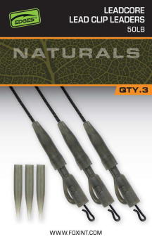 Готовые ледкоры с безопасными клипсами плотного захвата EDGES Naturals 50lb 75см 3шт