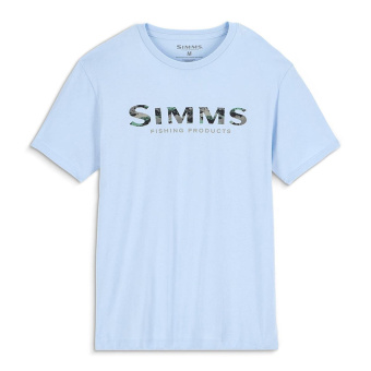 Футболка Simms Simms Shroud Fill Logo T-Shirt Sky Blue