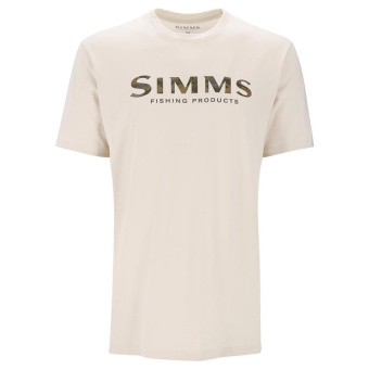 Футболка Simms Simms Shroud Fill Logo T-Shirt Natural
