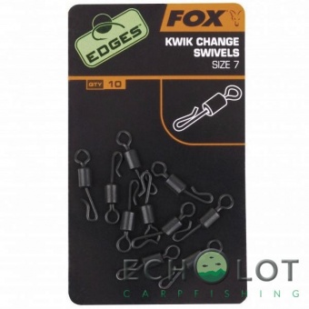 Вертлюги с быстросъемом Fox Edges Kwik Change Swivels