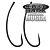 Крючки карповые Gardner Longshank Mugga Covert Dark