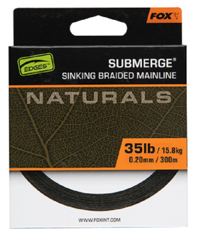 Тонущая плетеная леска FOX EDGES Submerge Naturals 300 м