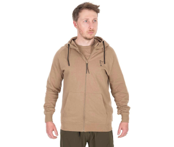 FOX (Фокс) легкая толстовка с капюшоном на молнии Collection Tan Ltd