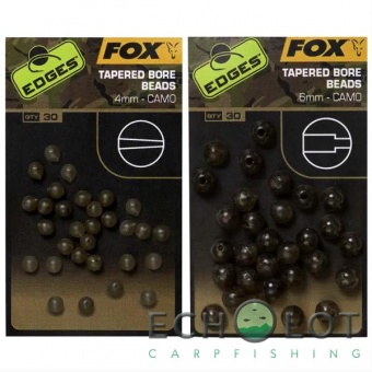 Камуфляжная бусина с конусным отверстием Fox Edges Camo Tapered Bore Beads