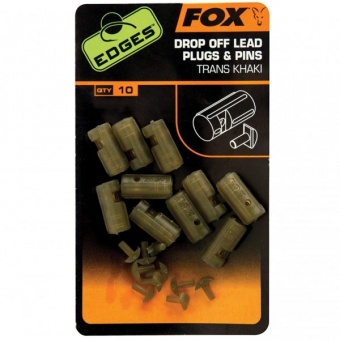 Вставки и фиксаторы для отстегивающегося ин-лайна Fox Edges Drop Off Lead Plug And Pins