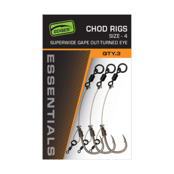 Готовые чод-риги Fox EDGES Super Wide Gape Chod Rigs