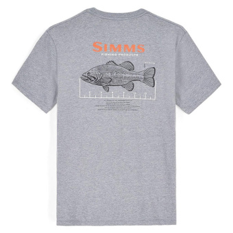 Футболка Simms Bass Ruler T-Shirt Athletic Heather