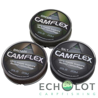 Ледкор Gardner Camflex Leadcore Camo Fleck Green (Камуфляжный Зеленый) 20м 45lb