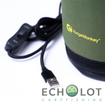 Чехол для газового баллона с USB-подогревом Ridge Monkey EcoPower USB Heated Gas Canister Cover
