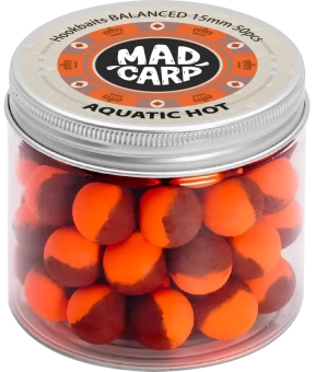 Бойлы насадочные Mad Carp Baits Balanced AQUATIC HOT (Акватик и Специи) 15мм