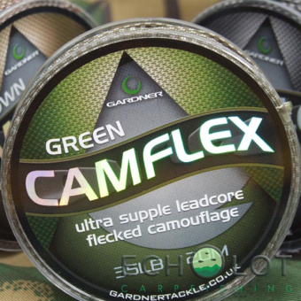 Ледкор Gardner Camflex Leadcore Camo Fleck Green (Камуфляжный Зеленый) 20м 45lb