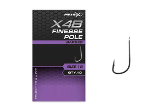 Штекерные крючки с бородкой Matrix X4B Finesse Pole