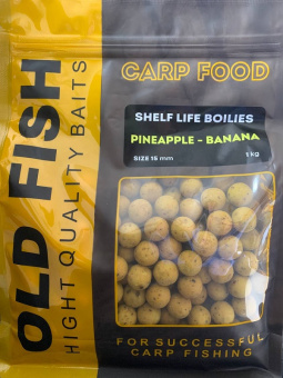Бойлы тонущие OLD FISH BAITS - PINEAPPLE-BANANA