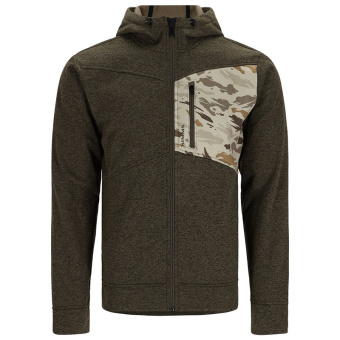 Толстовка Simms CX Hoody - Full Zip DARK STONE/GHOST CAMO STONE