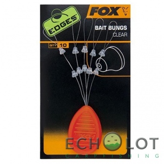 Нижний стопор для волосяной насадки Fox Edges Bait Bungs Clear