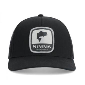 Кепка Simms Double Haul Icon Trucker Bass Black